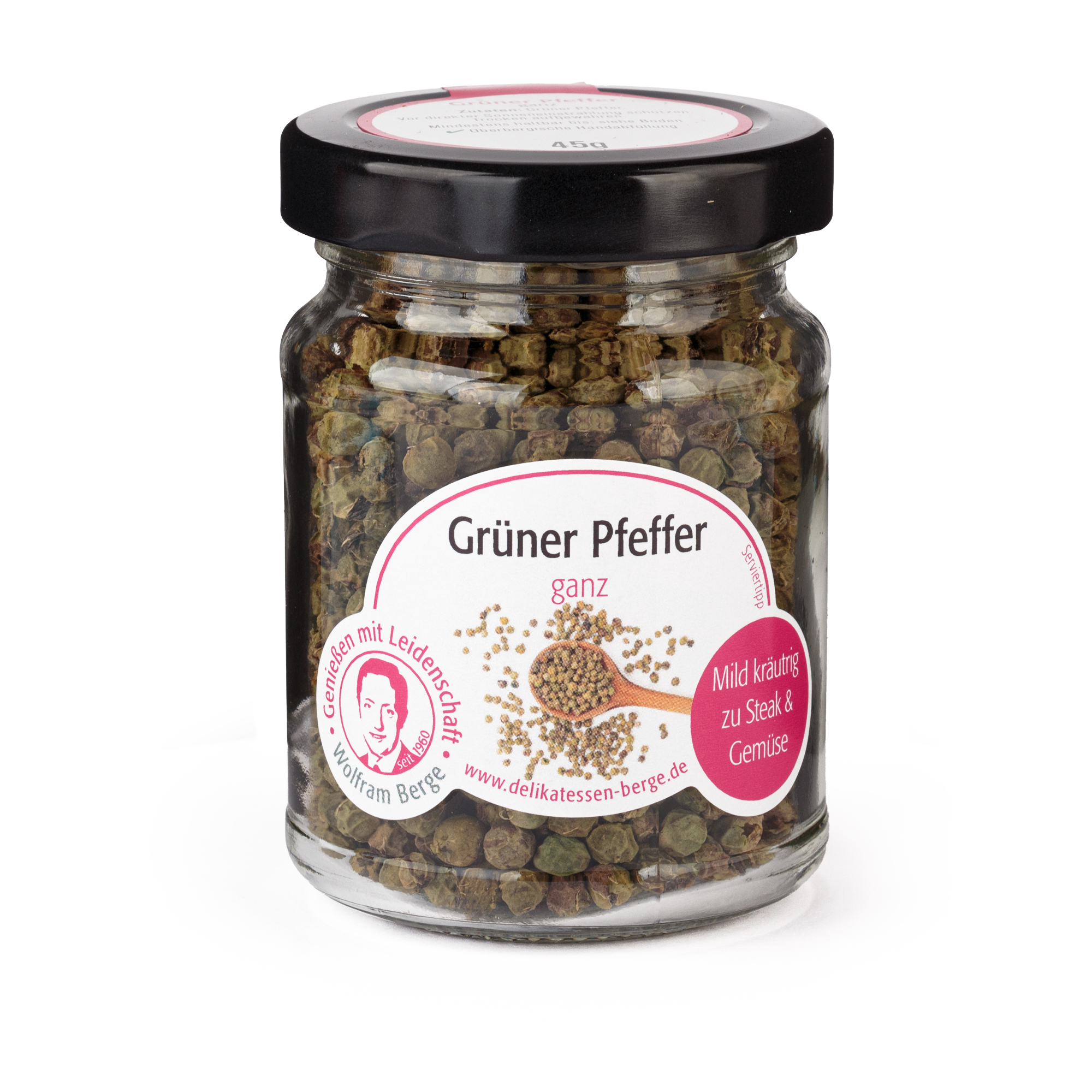 Grüner Pfeffer ganz